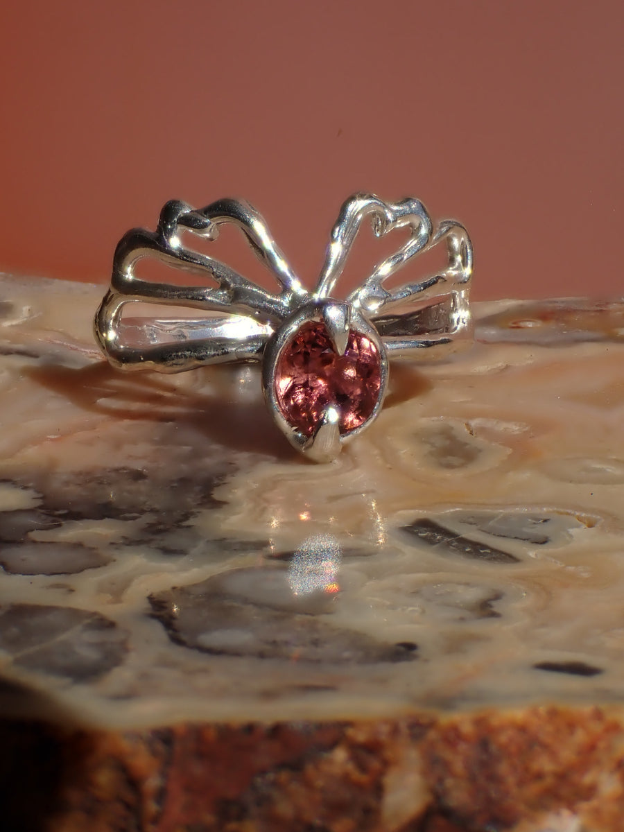 Faye Band, Version IV | Pink Tourmaline Fairy Ring | Size R 1/2 / 9 (OOAK & Ready to Ship)
