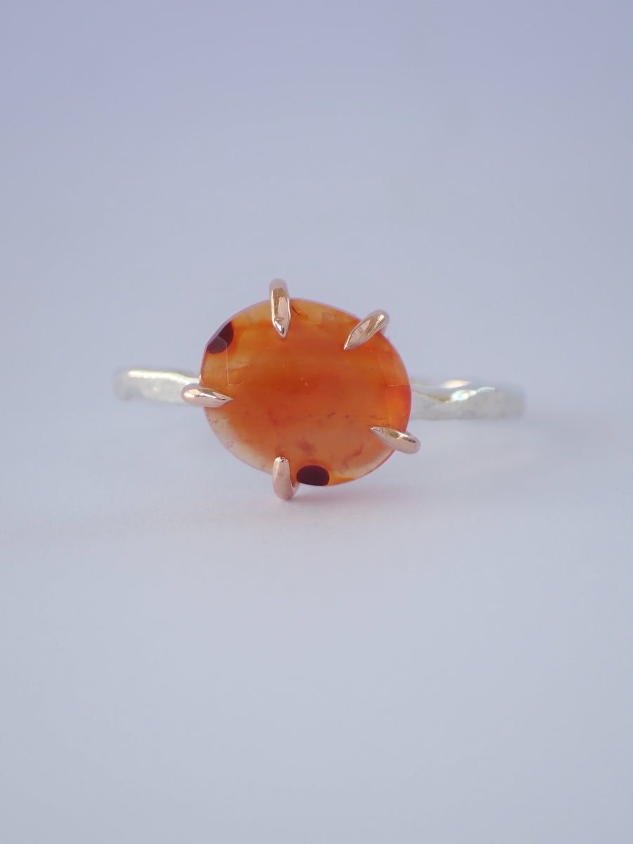 Valencia Band | Carnelian Ring | Size 5.75/L (OOAK & Ready to Ship)