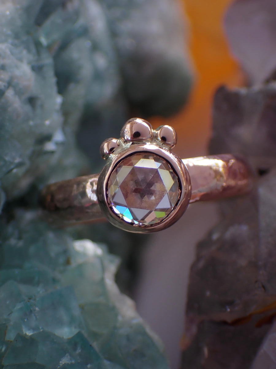 Aurelia Engagement Ring | Rose Gold Moissanite Ring (OOAK & Ready to Ship)