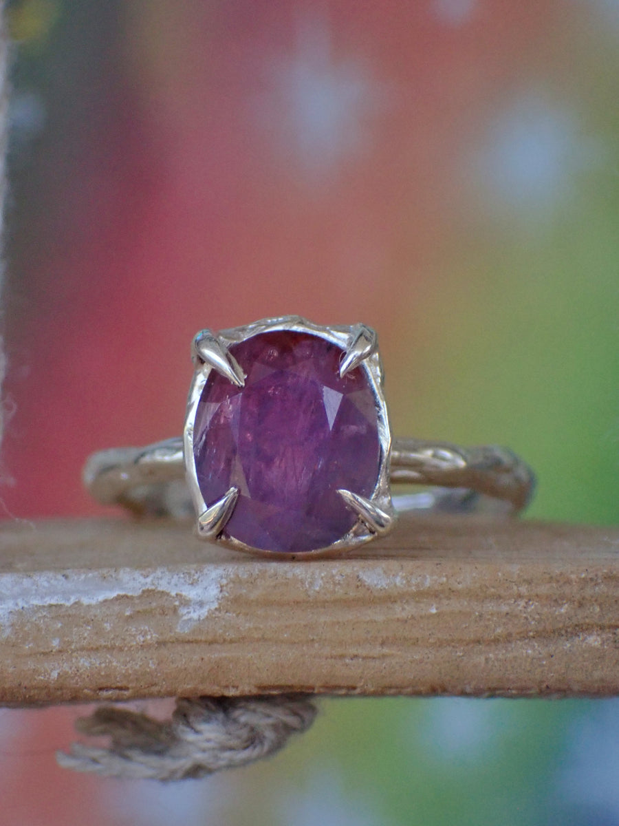 Foxglove Band | Purple Sapphire Ring | Size O 1/2 / 7.5 (OOAK & Ready to Ship)