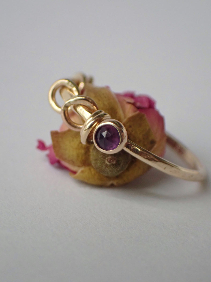 Saturn Fidget Ring | Personalised Gemstone Spinner Ring (Made to Order)