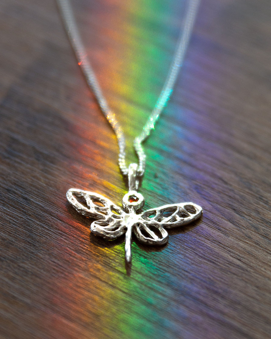 Dragonfly Pendant | Personalised Dragonfly Necklace (Made to Order)