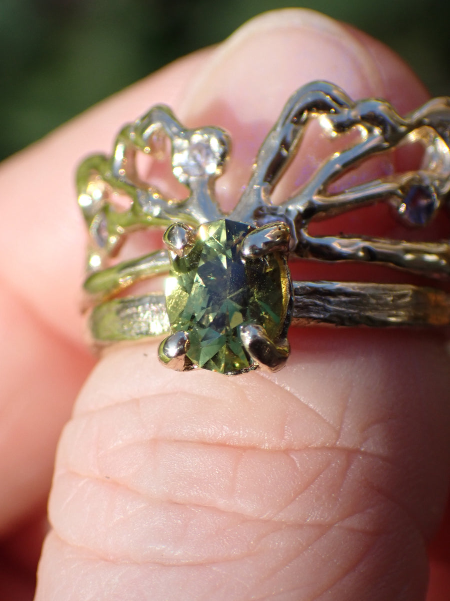 The Rachel | Gold Australian Sapphire Engagement Ring