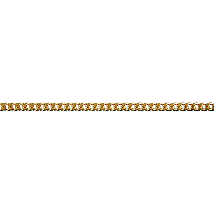 Chunky Curb Gold chain on a white background
