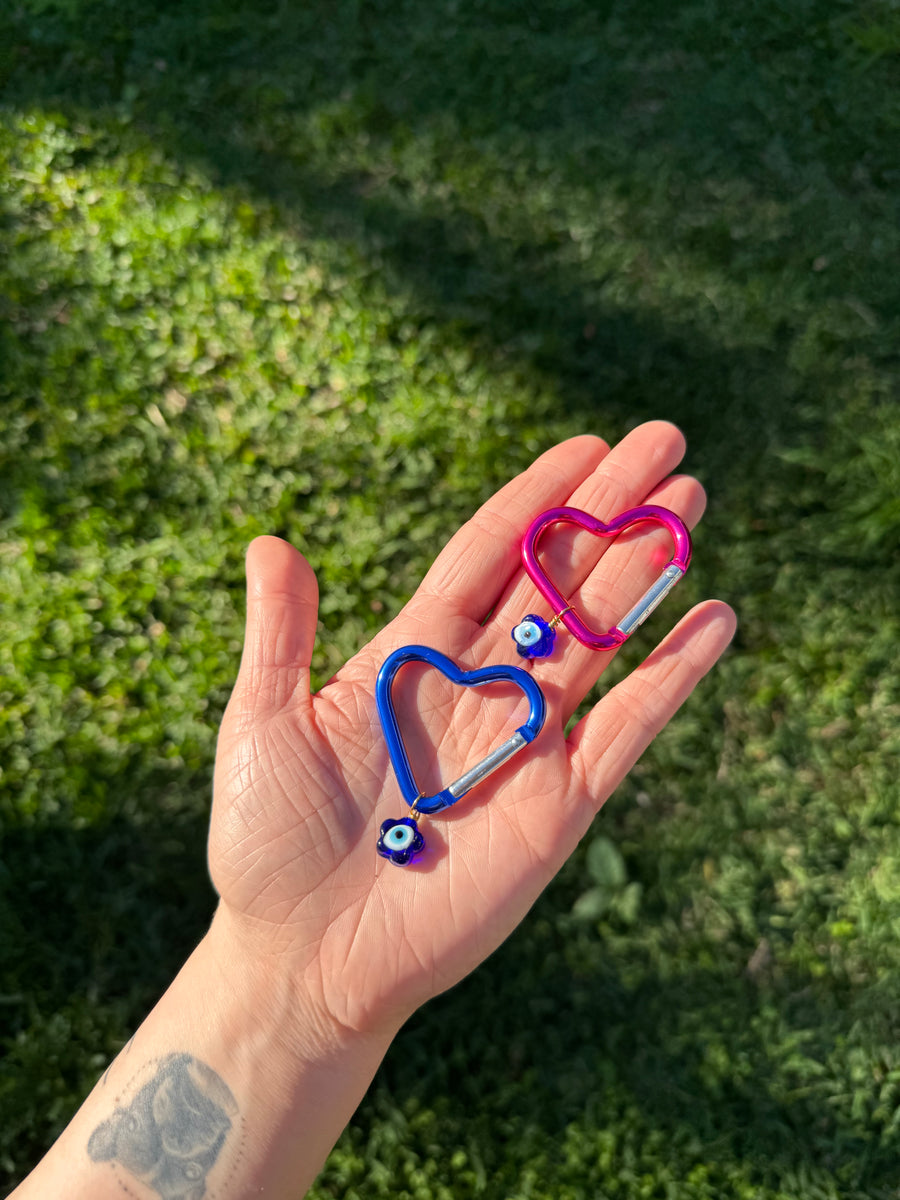 Evil Eye Carabiner Keychain | Protection Charm