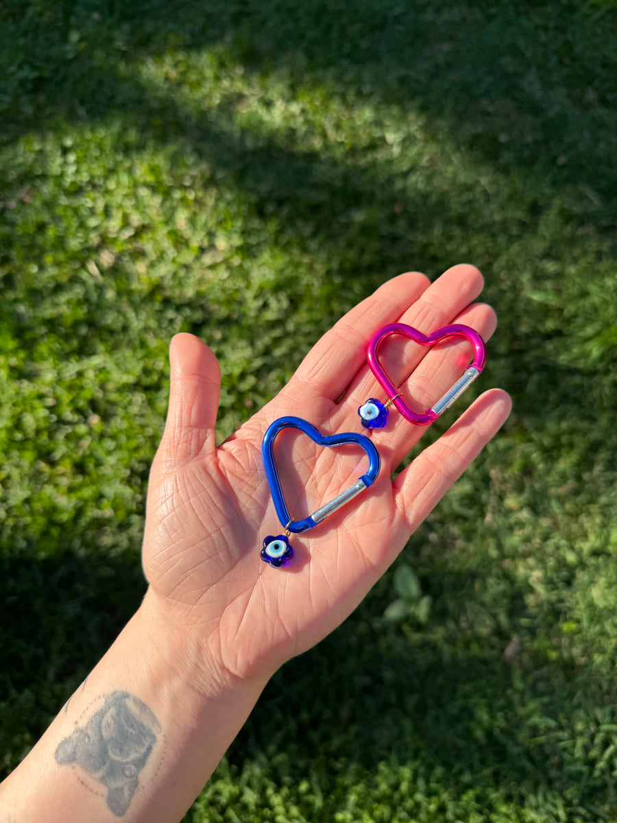 Evil Eye Carabiner Keychain | Protection Charm