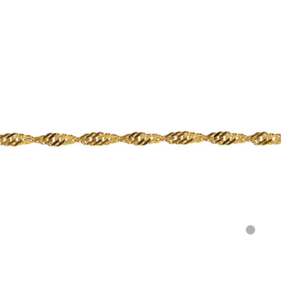 Twist Anklet | Silver or Gold Chain Anklet