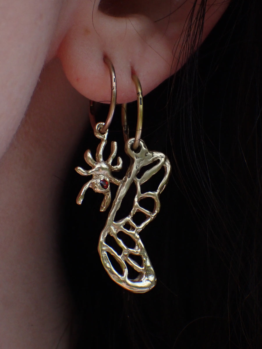 Monarch Hoops | Butterfly Wing Earrings (Made to Order)