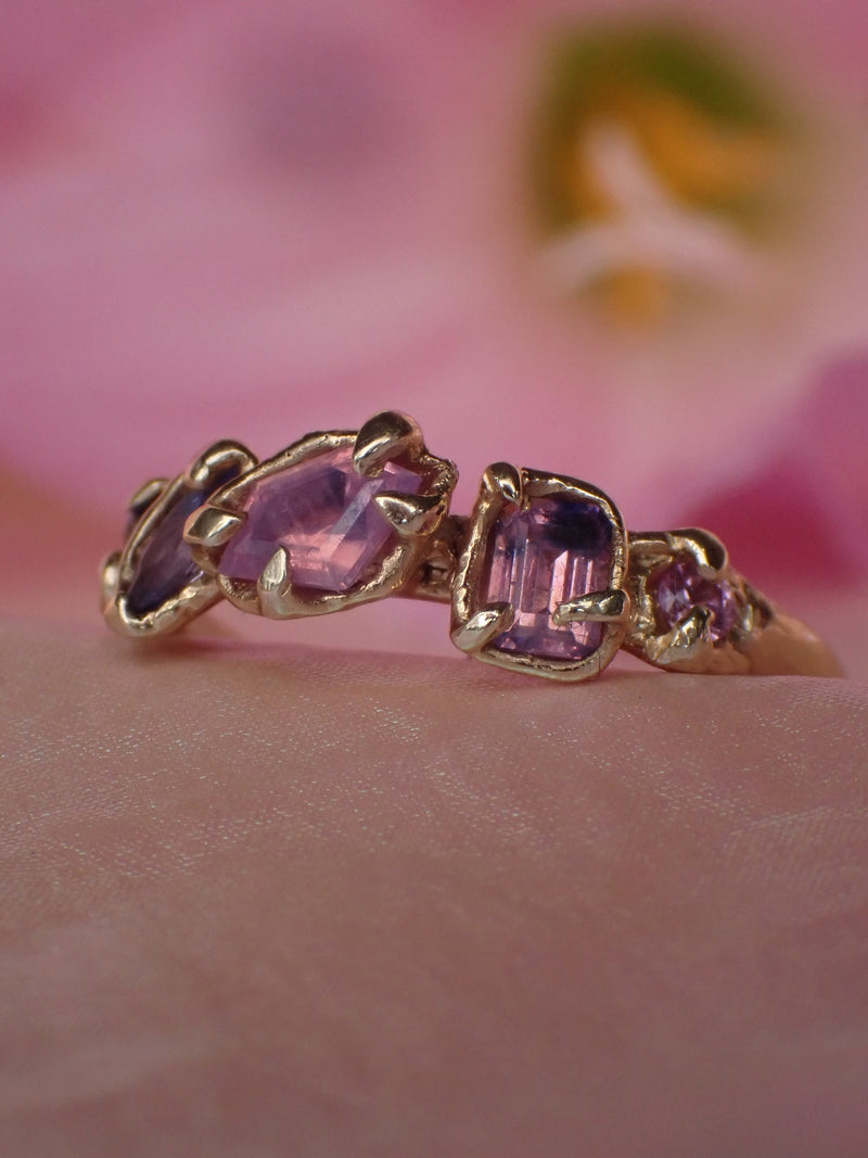 Fairies and Foxgloves Ring | Pink Sapphire Engagement Ring | Size 6¼ ⋆ M