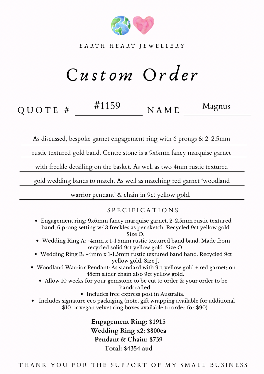 Custom Order #1159a Magnus