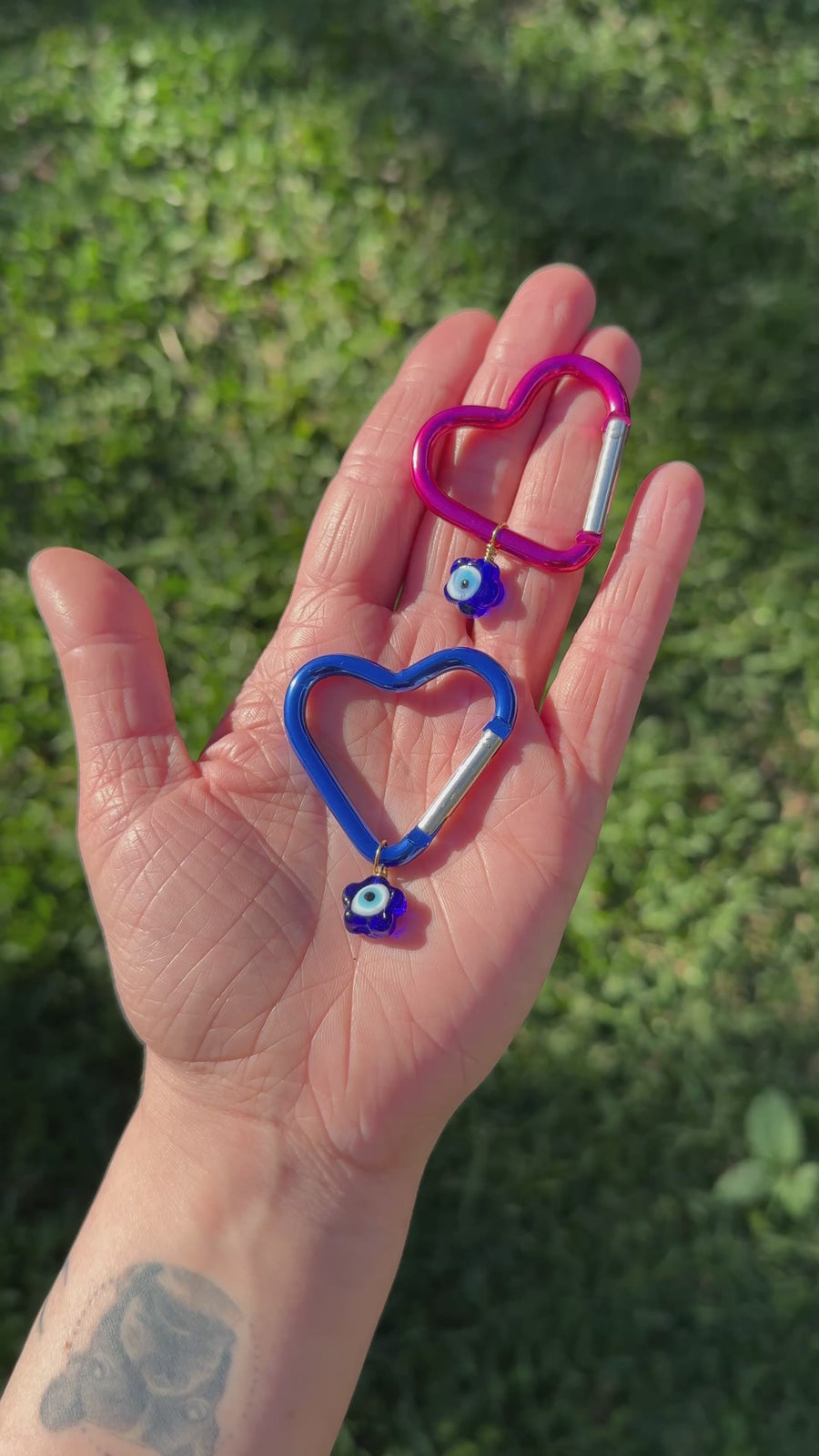 Evil Eye Carabiner Keychain | Protection Charm