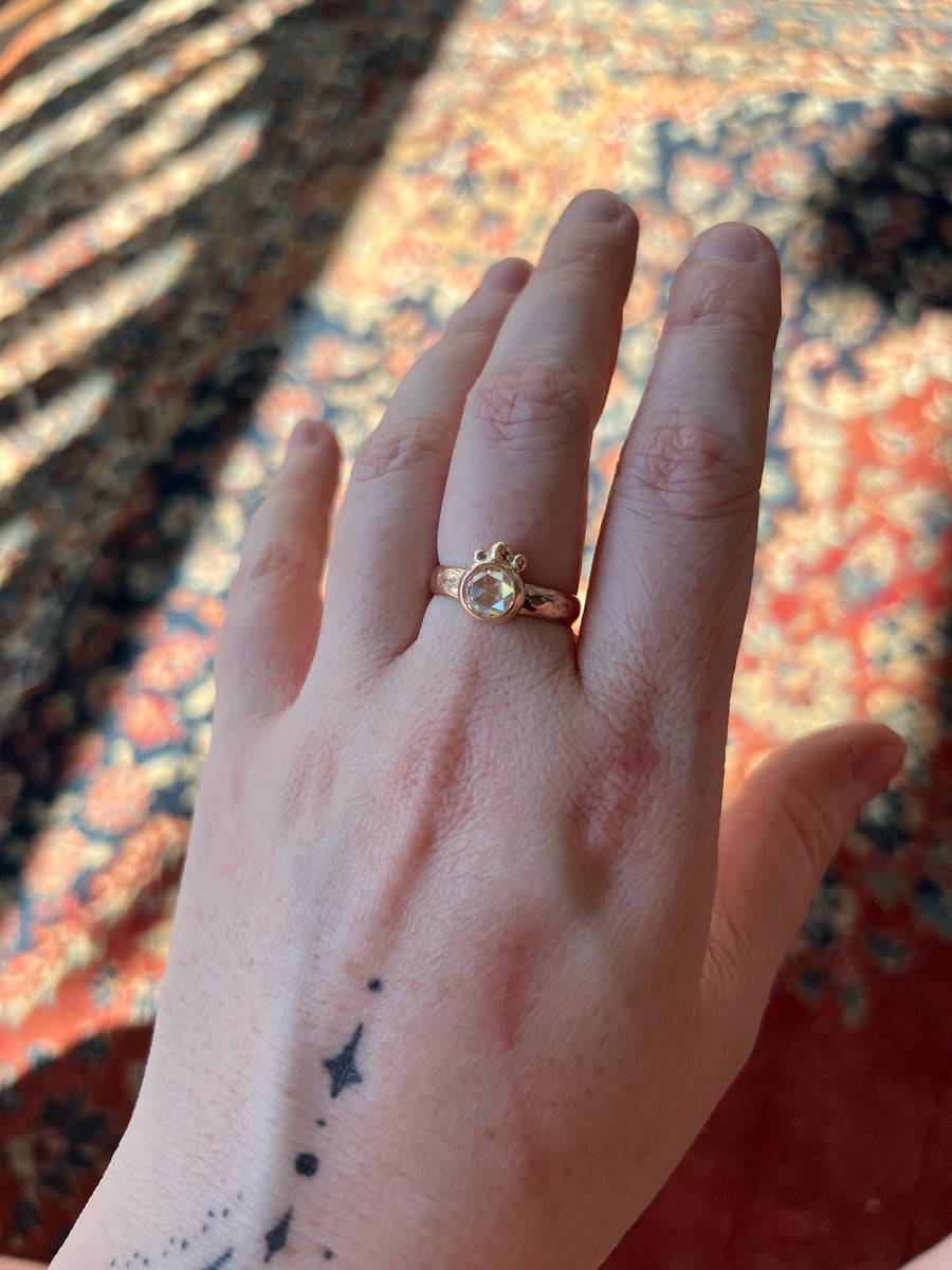 Aurelia Engagement Ring | Moissanite Rose Gold Band