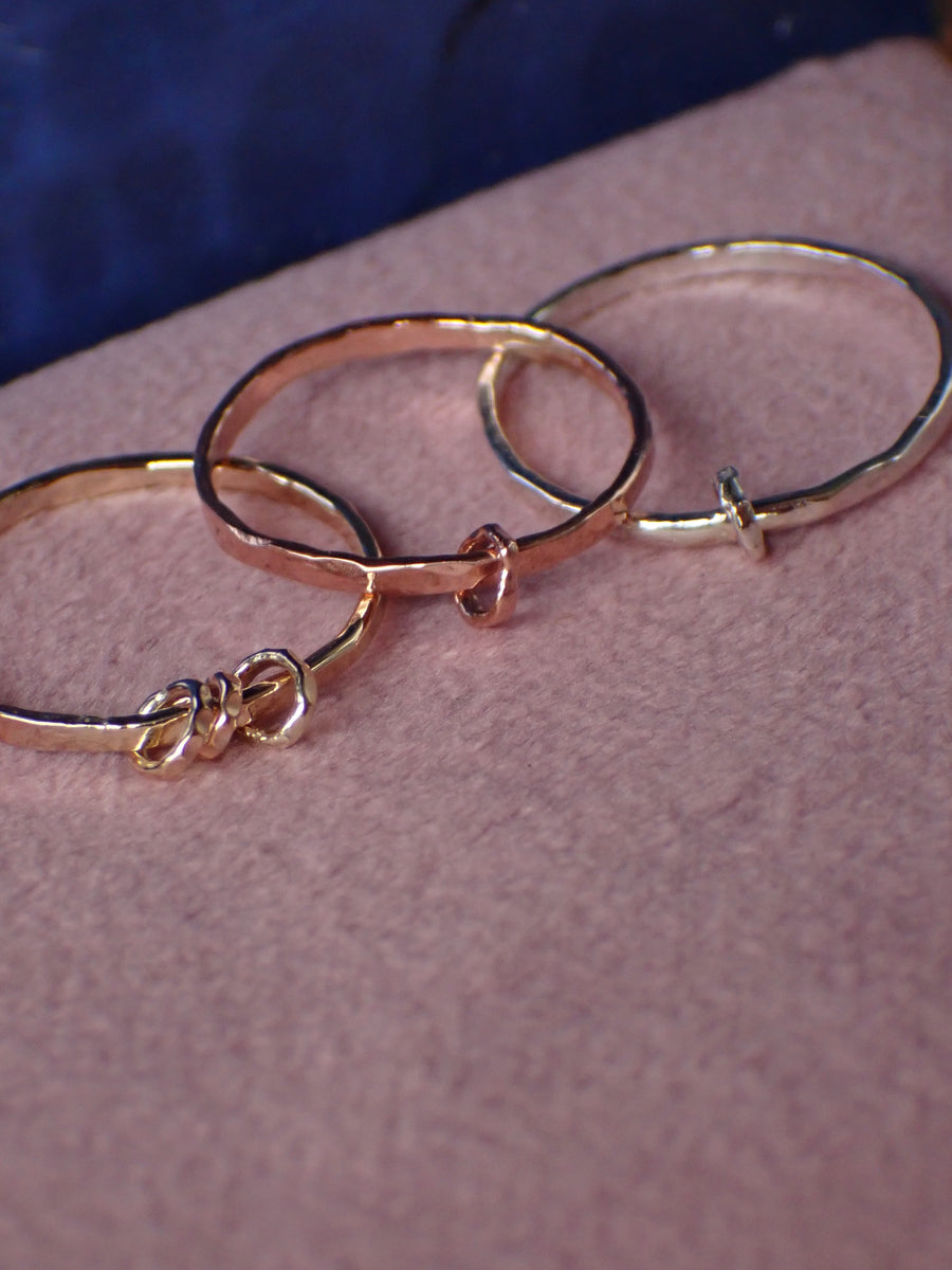 Native Fidget Band | Dainty Gold or Silver Spinner Ring