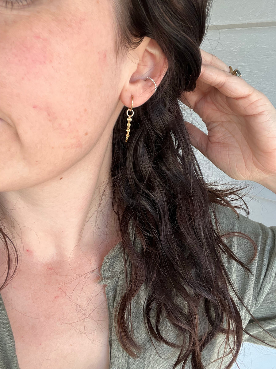 Twisted Ear Cuff | Silver or Gold Cuff Earring