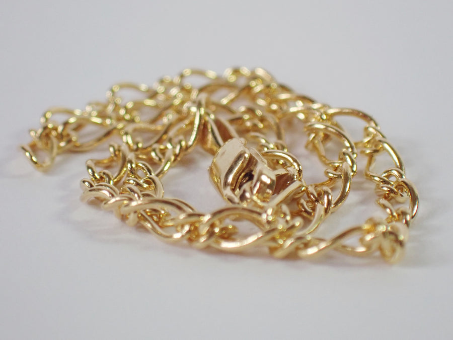 Oval Figaro Bracelet | Solid Gold Chain Bracelet