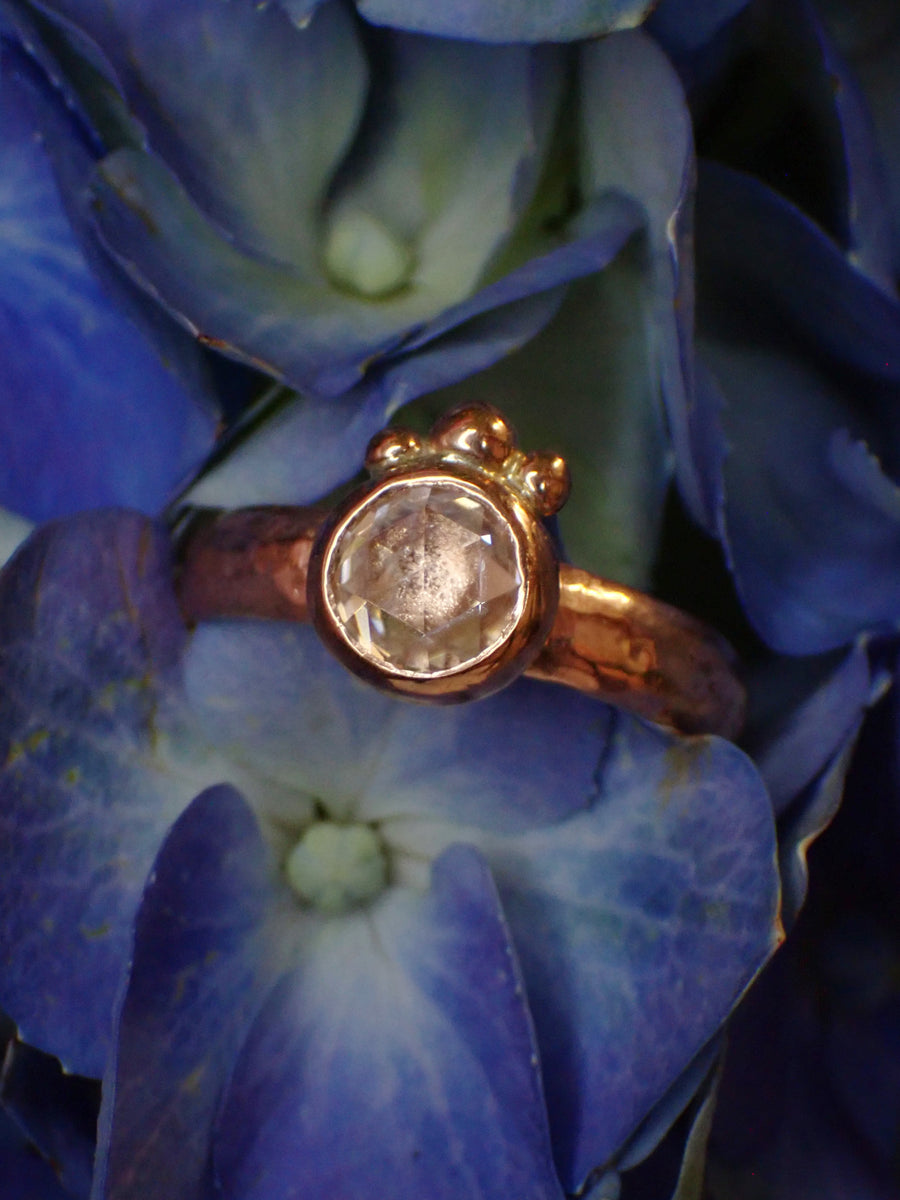 Aurelia Engagement Ring | Moissanite Rose Gold Band
