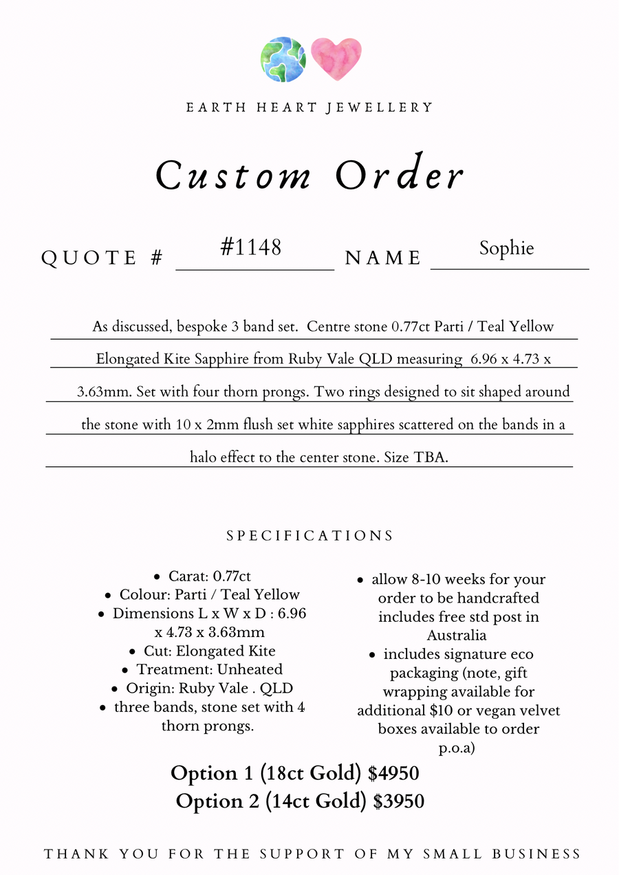 Custom Order #1150 Sophie