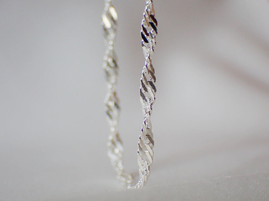 Twist Anklet | Silver or Gold Chain Anklet