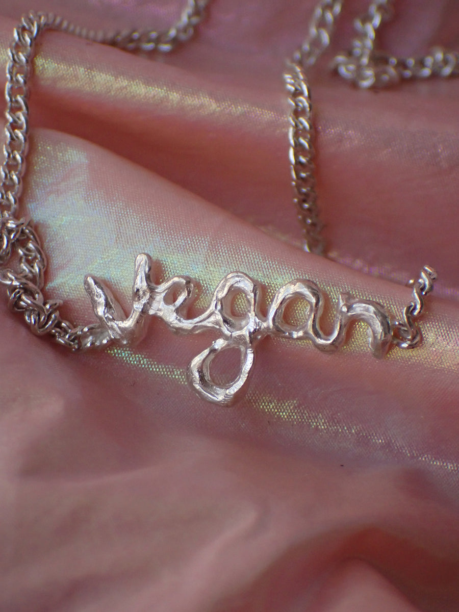 Vegan Bracelet  | Handwritten in Gold or Silver