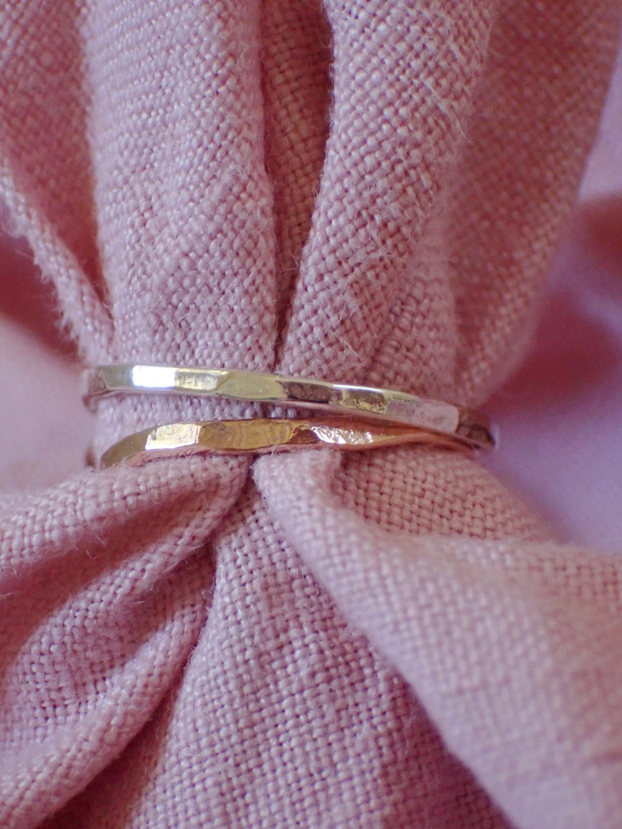 Native Band | Gold or Silver Fine Textured Ring (Made to Order)